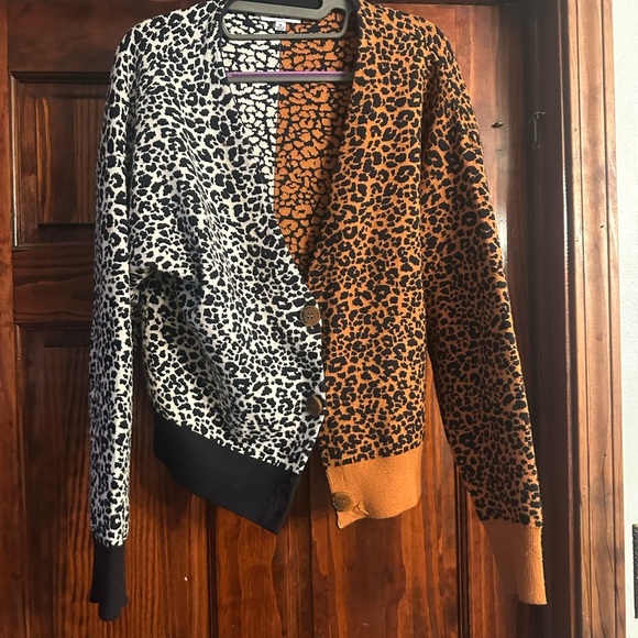 525 America Black and Orange Patterned Sweater - Picture 5 of 5